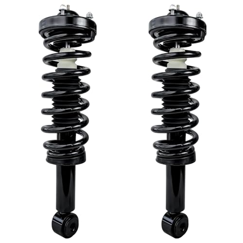 Image of Detroit Axle - RWD Front End Suspension Kit for 09-13 Ford F-150, 2 Upper Control Arms w /Ball Joints 2 Struts 2 Tie Rods 2 Sway Bars 2009 2010 2011 2012 2013 Replacement Struts Shocks - 8pc Set