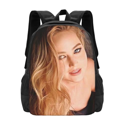 J-ennifer LawrenceBackpack, Simple Large Capacity Backpack, Large Capacity Design Black