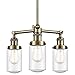 Innovations 207-AB-G314 Dover 3 Light Chandelier Part of The Franklin Restoration Collection, Antique Brass