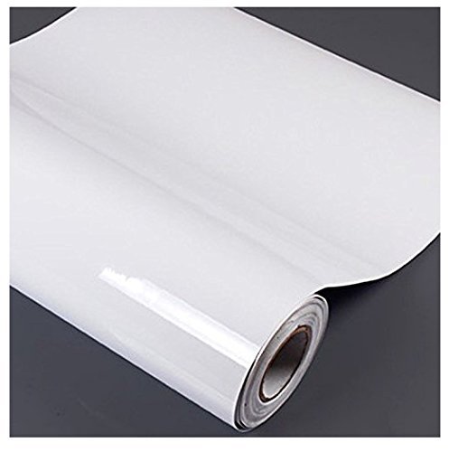 WISDOM White Vinyl Peel and Stick, Self Adhesive White Wallpaper, 12 x 50 Inch,White Glossy (B08XQ5M5TD) Amazon Price History, Amazon Price Tracker