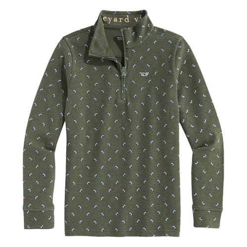 Image of Vineyard Vines Kids Saltwater Quarter Zip (Toddler /Little Kids /Big Kids)