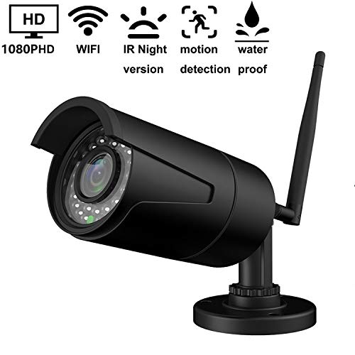 Preisvergleich Produktbild IP Kamera 1080P Bullet Außenkamera Überwachungskamera für Außen Wasserdicht WLAN Kamera für Außen / IP überwachungskamera Outdoor / Indoor,Bewegungserkennung,Unterstützung FTP Bis zu 128GB SD Karte