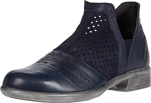 Image of NAOT Women's Rivotra Bootie Perf. Navy Suede Combo 12 M US