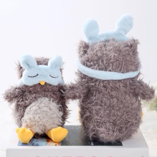 AQCQDQ Kuscheltier Eule, Weiches Eule Plüschtier für Kinder, Kuschelige Eule Stofftier, Plüsch Eule für Mädchen und Jungen, Niedliches Eulen Plüschtier für Babys (35 cm)