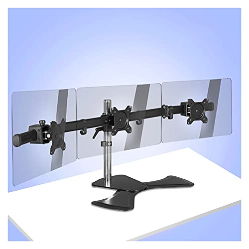 SaryEdge Monitor Arm Triple Monitor Stand 17-27 Three LCD Screens Monitor Desk Mount, Height/Tilt/Rotation Adjustable, Each Arm Holds Up to 17.6 L(A-C