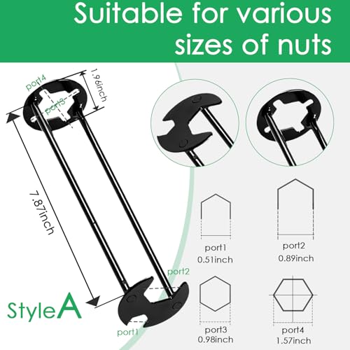 Zieuyend 2Pcs Multifunctional Basin Wrench Set, 7 Sizes Universal Under Sink Plumbers Tool with Four-Jaw Hex Wrench for Kitchen & Bathroom, Includes Free Gloves - Image 5