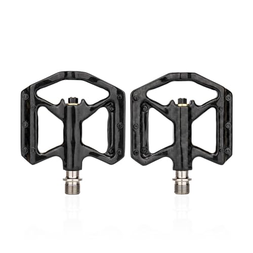 Pédales de vélo carbone Morain plates 9/16" à roulement scellé pour cyclisme