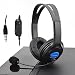 Wired Unilateral Headphone Gaming Headsets Headphones Adjustable Online Live Game Gaming Chat Headset with Mic for PS4 Sony Playstation 4 /PC