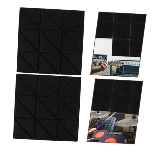 4pcs Almohadillas Aislantes Acústicas Autoadhesivas para Estudios en Casa Paneles de Pared Absorbentes de Sonido de Alta Densidad para Grabación Musical Diseño Ignífugo Instalación Fácil miniatura 3