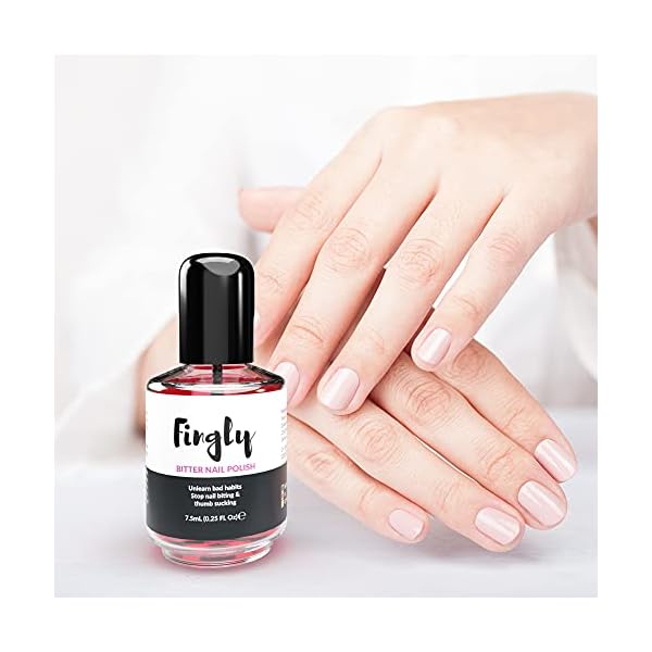 FINGLY Nagellack gegen Nägelkauen - Auf natürliche Weise Fingernägel kauen stoppen und Daumenlutschen abgewöhnen, Nail… – Bild 8