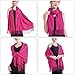 Ciormis hot pink pashmina shawls-soft fuchsia pashmina wrap scarf for women evening(Fuchsia)