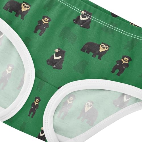 Girls' Underwear Cartoon Bear Cotton Stretch Comfort Toddler Panties4