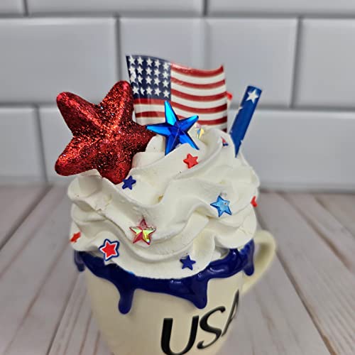 Mini taza patriótica para decoración 4 de julio miniatura 5