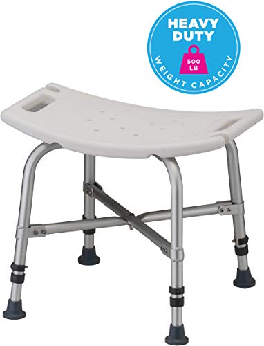 Nova Heavy Duty Shower & Bath Chair, 500 lb. Weight Capacity, Quick