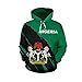 BSDASH Männer Nigeria Flagge 3D-Druck Hoodie Sweatshirts Jacke Frauen Unisex Pullover Trainingsanzug mit Kapuze Hoody Herbst Outwear Hoodies L
