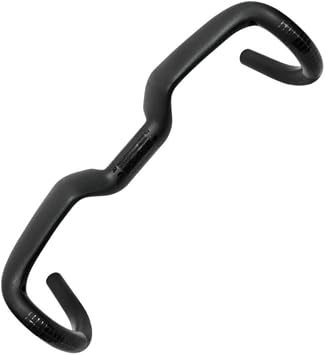 Raised Road Bike Handlebar 40mm Lift Black Matte Finish440MM