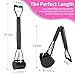 UPSKY 32'' Pooper Scooper for Large Small Dogs, Long Handle Dog Poop Scooper with Waste Bags, Portable Dog Poop Pick Up Tool, Folding Poop Scoop for Yard, Grass, Dirt, Gravel