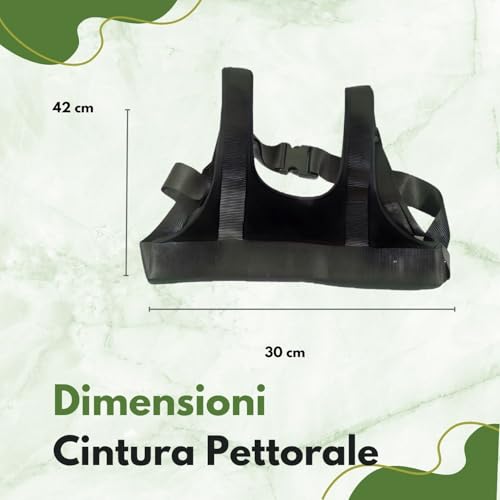 Termigea Brustgurt für Kinderwagen mit Behinderungen, Brustgurt für Rollstuhl, für Senioren, für bequemen Stuhl, orthopädisches Gurtband für Kinderwagen.