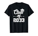 Class of 2033 Gift Grow With Me First Day of School T-Shirt