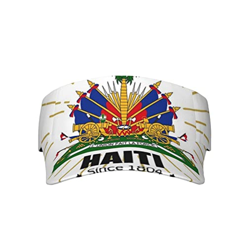 Gorra visera deportiva con diseño de bandera de Haití