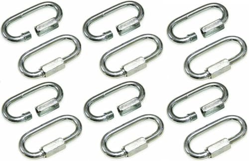 20 Pack 1/8 Quick Links Trapping Supplies Chain Cable Connectors Zinc Coated