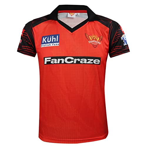 KD Cricket IPL Jersey Supporter Jersey T-Shirt 2023/24 MI, CSK, RCB,KKR,RR,KXIP,SRH,GT,LSG and DC - SRH 44