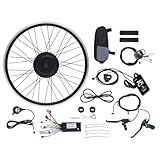 【Powerful Brushless Motor】-36V 500W E-Bike Front wheel conversion kit features powerful brushless hub motor. It is equipped with 5-gear speeds and has a top speed of 24.85 miles per hour (40 km/h). 【Pedal Assist system】-Equipped with intelligent PAS,...