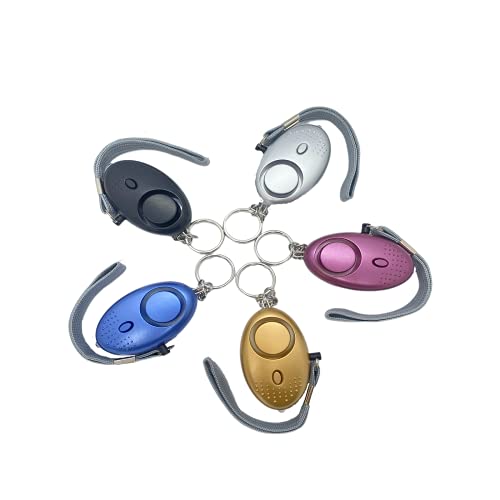 YooVool Safe Sound Personal Alarm-5 Pack 140db Egg Shape Self Defense Alarm For Girls Women Kids Security Protect Alert Personal Safety Scream Loud Keychain Alarm High DB safety siren (Multicolor)