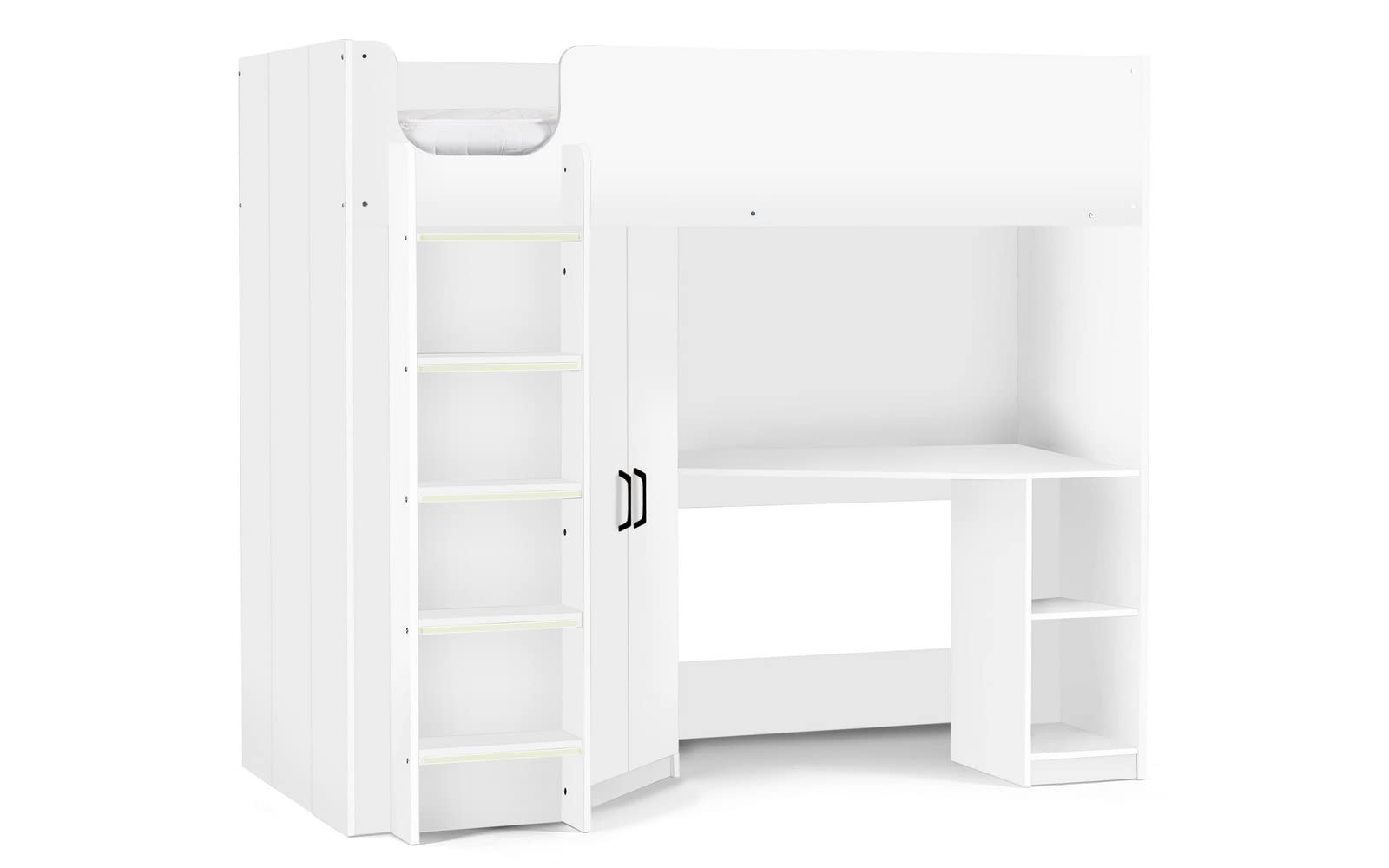 Julian Bowen Hercules High Sleeper - All White Sleepers