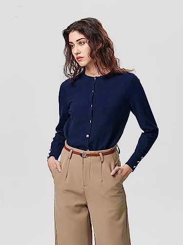 Image of Spicy Sandia Womens Cardigan Sweaters Lightweight Button Up Crewneck Dressy Casual Trendy Spring Sweater Jackets