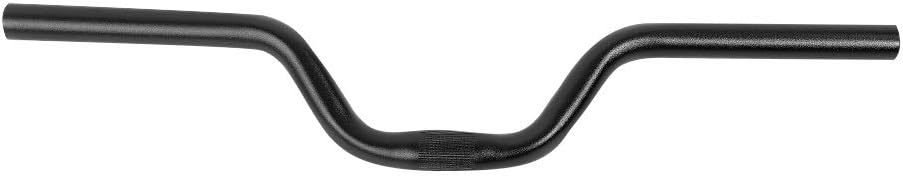 Mountain Bike Handlebar - Aluminum Mountain Bike Road Bicycle Fixed Gear Riser Bar Handlebar 25.4mm 520mm (Color : Black)