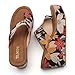 Tilocow Wedge Bunion Sandals for Women Platform Slipper High Heel Wedge Flip-Flop Light Weight Ladies Floral Shoes Size 7