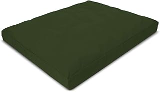Bean Products Large Zabuton Meditation Cushion, Cotton Filled - Earth | 2 Piece Large Meditation Cushion, Washable Removable Cover, Comfortable Kneeling Pad, 32x26x3 100% Cotton - Made in USA
