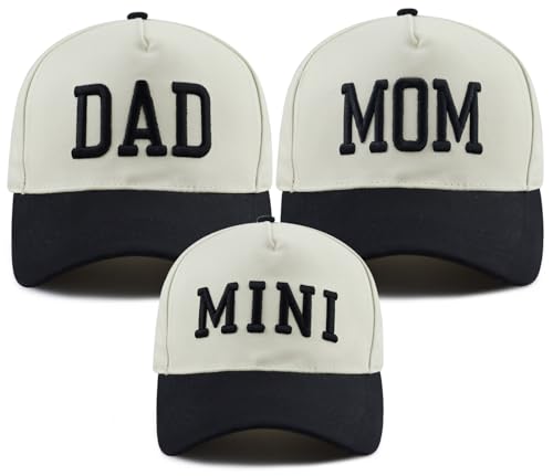 Image of Dad Mom Papa Mama Mini Trucker Hat for Men Women, Matching Parent-Child Cap