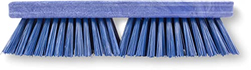 Image of SPARTA Plastic Floor Scrub Brush, Brush Head Only, Deck Brush with ACME Standard Thread Fitting for Deck, Industrial Kitchens, and Hospitals, 10 Inches, Blue, (Pack of 6)
