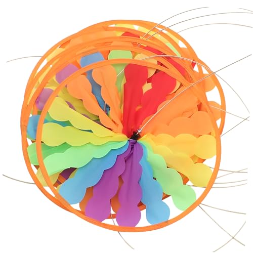 HANABASS Fabric Windmill Decorative Pinwheels Garden Adornments Yard Windmill Decor