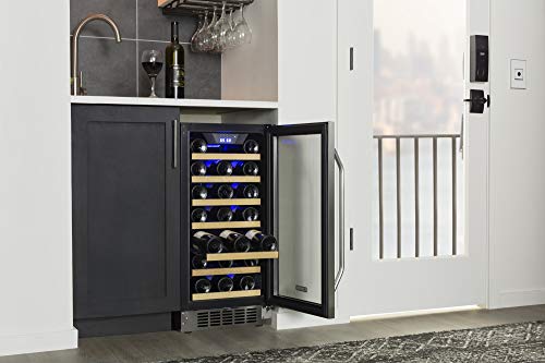 Edgestar 30 Bottle Built-In Wine Cooler - Stainless Steel/Black #TOP5
