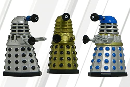 Sporting Profiles Doctor Who The Daleks of Skaro Bobble Figure 6 Pack Gift Set, 3 Inch (A1)