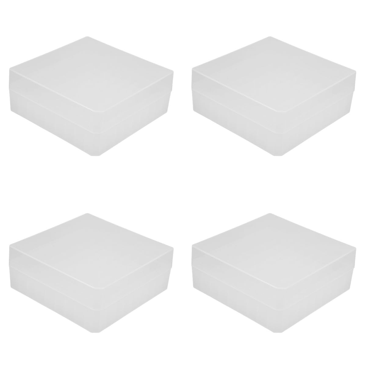 FUNOMOCYA 4pcs Box Test Tube Holder Small Tube Freezer Storage Box Freezer Storage Organizer 81 Grids