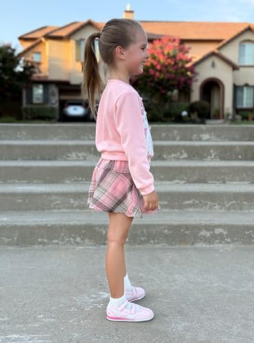 Image of Disney Girl 2 Piece Birthday Party Outfit Knit Top & Tweed Skirt Set 2-13Y
