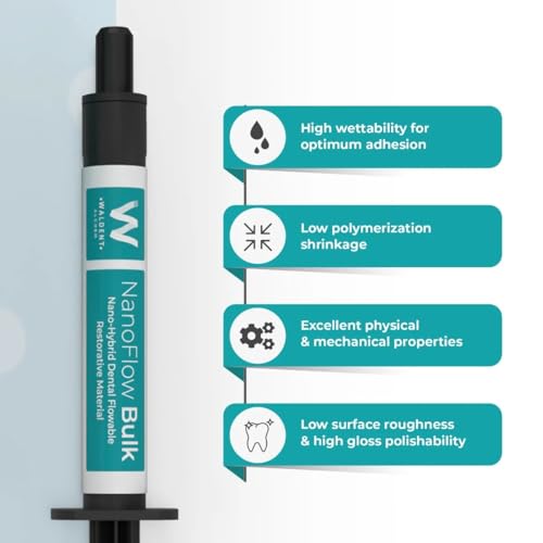Image of Waldent NanoFlow Bulk Fill Flowable Composite | Light-Cure Flowable Restorative | High Strength & Flexibility | Deep Curing | Low Shrinkage Composite Resin