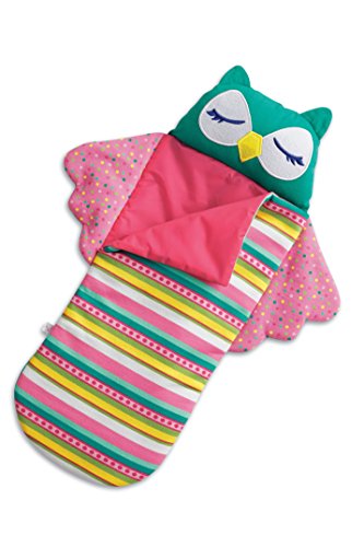 American Girl WellieWishers 14.5-inch Doll Accessories Night Owl Sleeping Bag with Wings and Sleepy Face, For Ages 4+