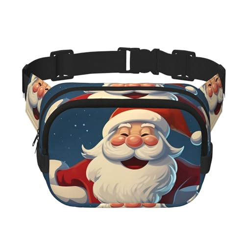 Sac banane homme et femme léger à motif de Noël pour le sport et voyage