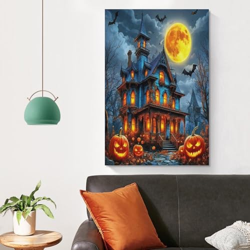 Toile Halloween Château du rêve pour créer une ambiance mystique dans votre chambre