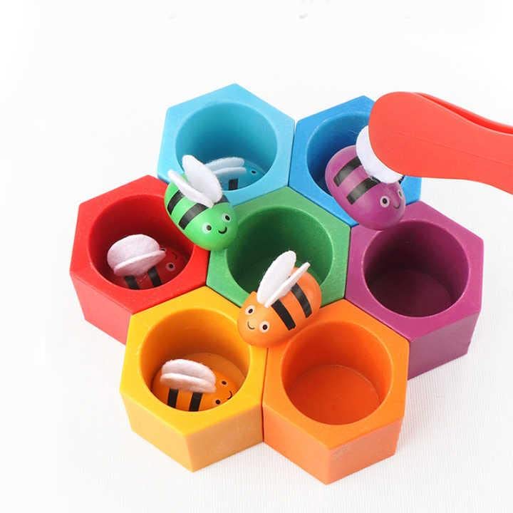 Monty Maestro Toys -Grab The Bee Montessori Hand Grasping Colour Sorting and Stacking Game Industrious Little Bee| Hand Grasping Activity Toy, Learning Toy, Montessori Toy for Kids (B0BPCZH7S6) Amazon Price History, Amazon Price Tracker