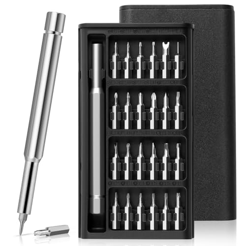 25 in 1 Precision Screwdriver Set, Mini Professional Repair Tool Kit, Super Durable Screwdriver Fits for Watch, Laptop, Eyeglasses, Computer, Electronic, Camera