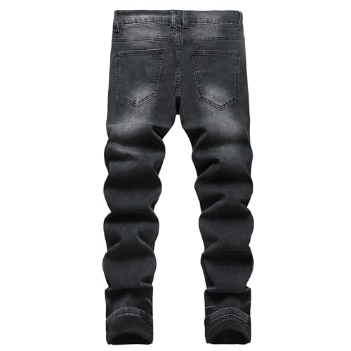 Men's Slim Fit Ripped Jeans2