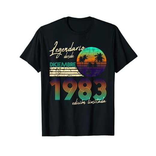 Cumpleaños Hombre Regalos Legendario Desde Diciembre 1983 Camiseta