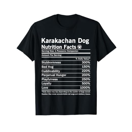 Karakachan Nutrition Facts Funny Dog T-Shirt