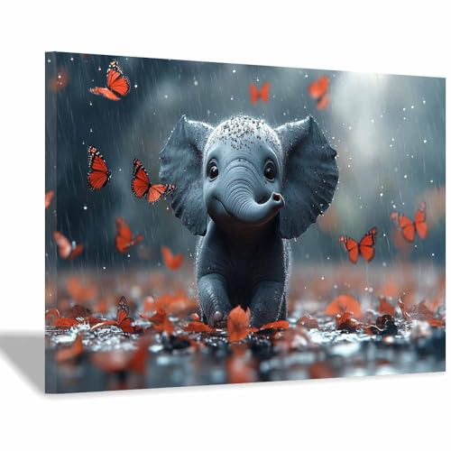 Peintures colorées d'animaux sauvages TERUEA cadre 60x90cm design abstrait gris